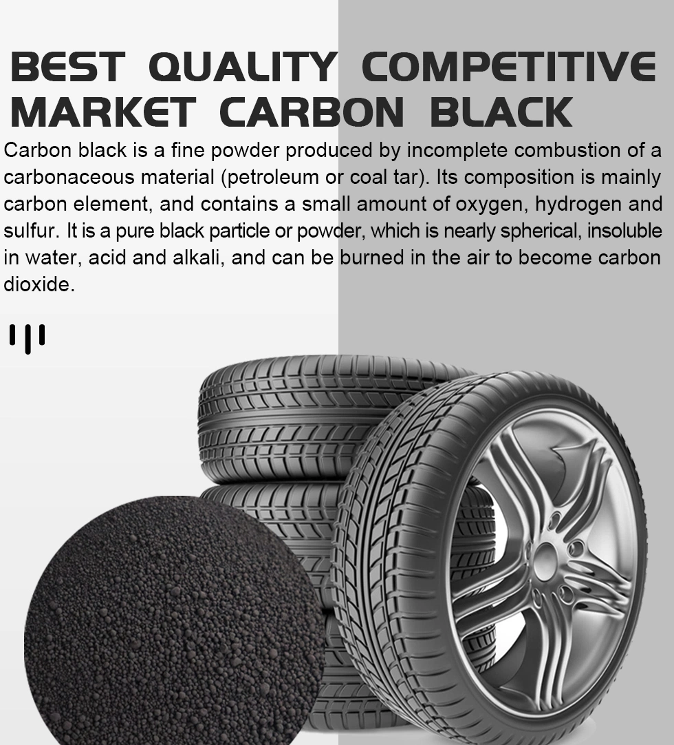 Rubber Grade N330 Pyrolysis Recycled Tires Crack Carbon Black